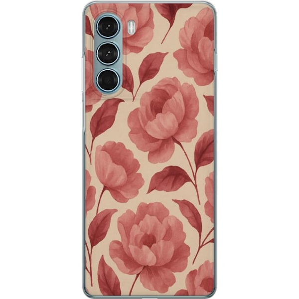 Motorola Moto G200 5G Gjennomsiktig deksel Rose Blomst