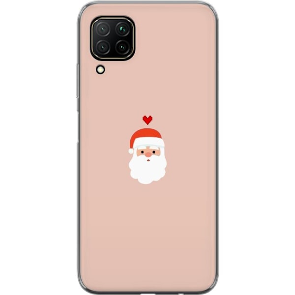 Huawei P40 lite Genomskinligt Skal Kärlek Tomte