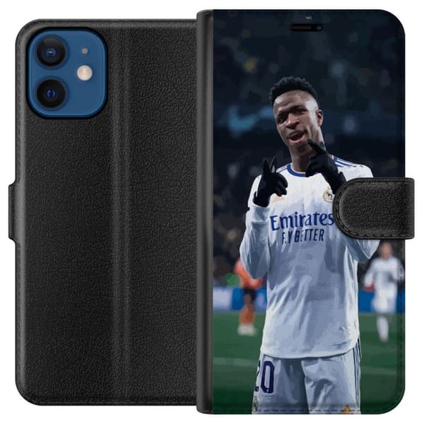 Kompatibelt Plånboksfodral till Apple iPhone 12 Vinícius Júnior (Real Madrid)