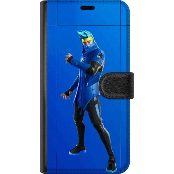 Motorola Edge S Plånboksfodral Fortnite - Ninja Blue