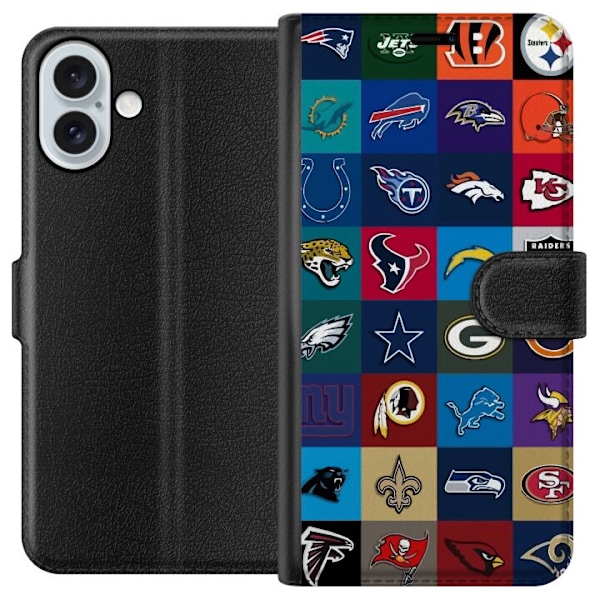 Apple iPhone 16 Plus Lompakkokotelo NFL