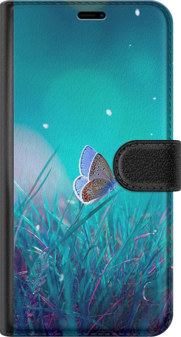 Kompatibelt Lommeboketui til Apple iPhone 11 Blå sommerfugl