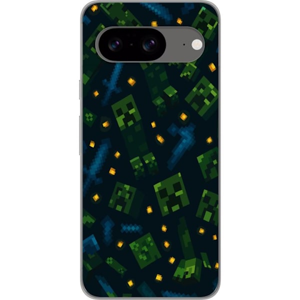 Google Pixel 8 Läpinäkyvä kuori Minecraft Dungeons Mob