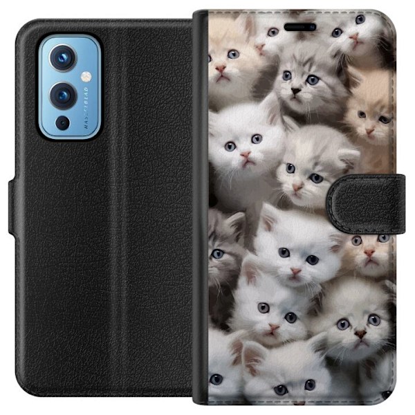 OnePlus 9 Lommeboketui Katter