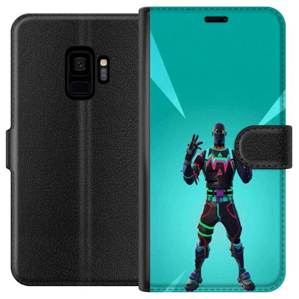 Samsung Galaxy S9 Tegnebogsetui sort ridder fortnite