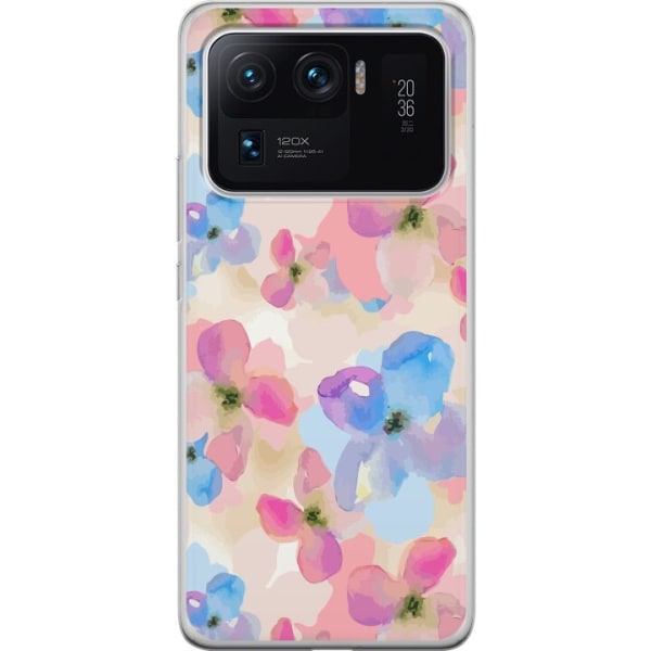 Xiaomi Mi 11 Ultra Gennemsigtig cover Blomsterlykke