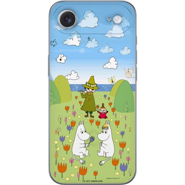 Kompatibelt Mobildeksel til Apple iPhone Air Mumin i blomsteräng grønn