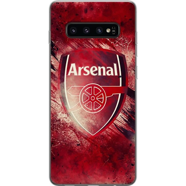 Samsung Galaxy S10 Genomskinligt Skal Arsenal Football