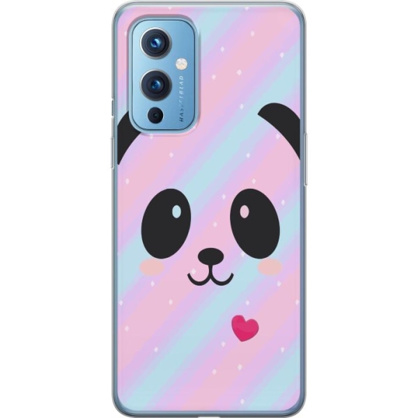 OnePlus 9 Gennemsigtig cover Regnbue Panda