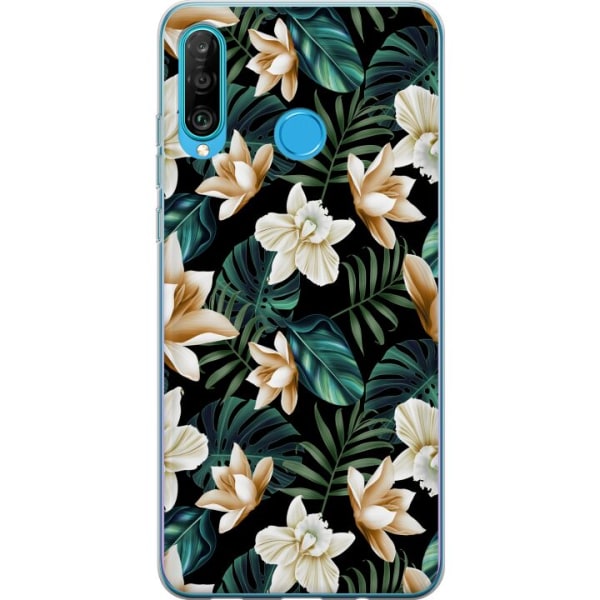 Huawei P30 lite Cover / Mobilcover - Blomster