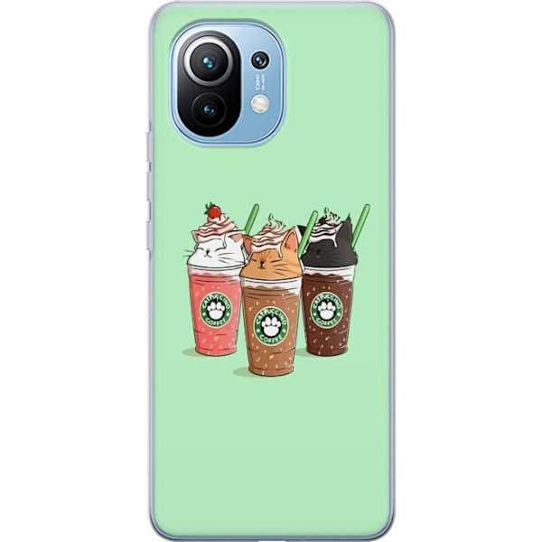 Xiaomi Mi 11 Gennemsigtig cover Catpuccino