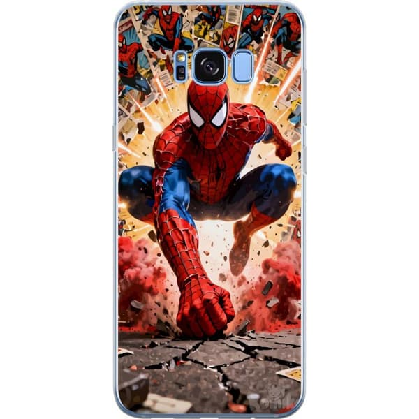 Kompatibelt Mobildeksel til Samsung Galaxy S8 Spider Man action