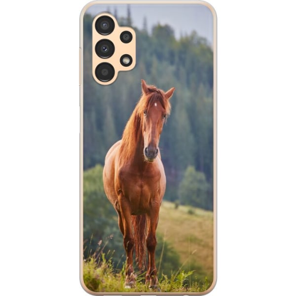 Samsung Galaxy A13 Genomskinligt Skal Hästar
