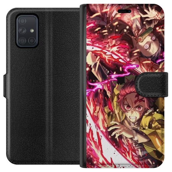 Samsung Galaxy A71 Tegnebogsetui Demon Slayer