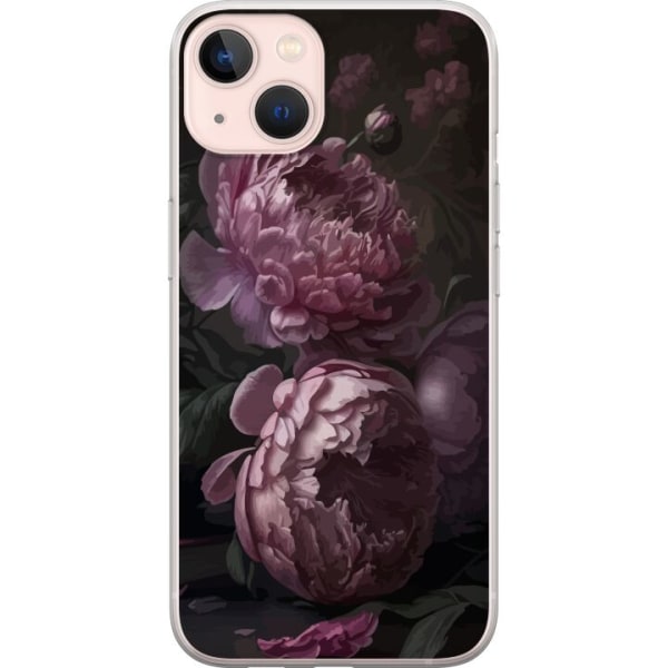 Apple iPhone 13 mini Gjennomsiktig deksel Blommor
