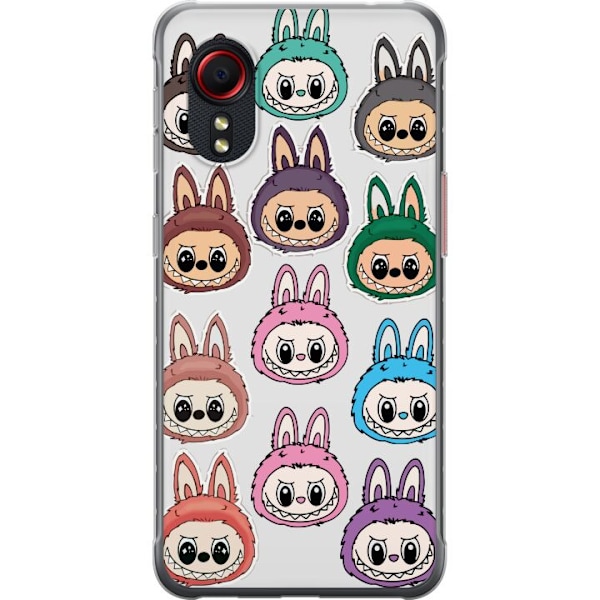 Samsung Galaxy Xcover 5 Läpinäkyvä kuori Labubu Macaron Mon