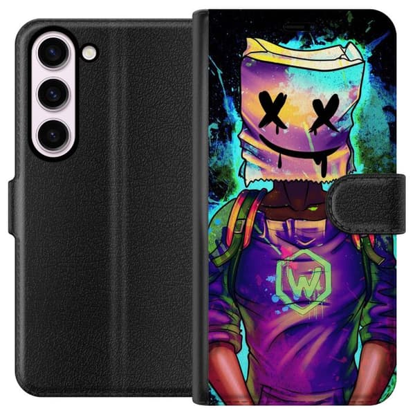 Kompatibelt Plånboksfodral till Samsung Galaxy S23 Fortnite Marshmello