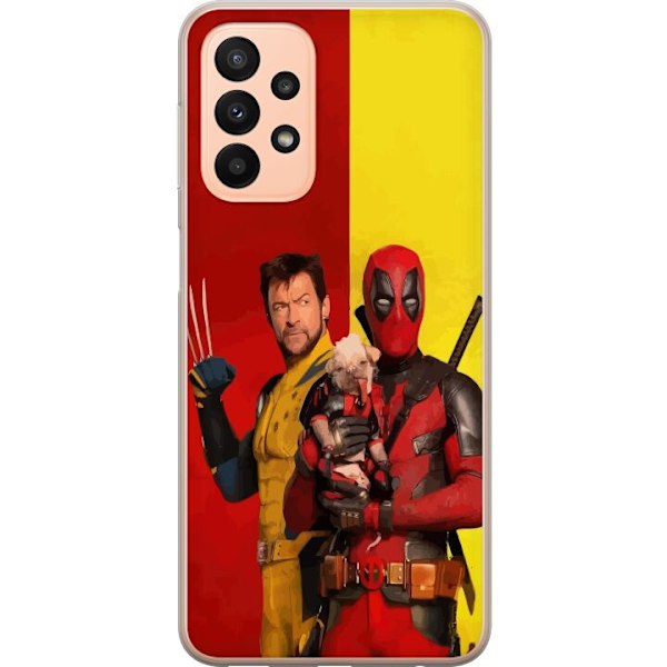 Samsung Galaxy A23 5G Läpinäkyvä kuori Deadpool & Wolverine