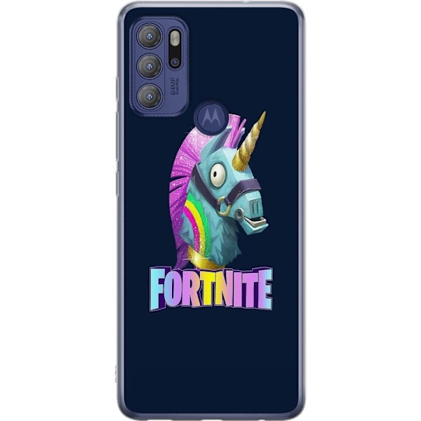 Motorola Moto G60S Läpinäkyvä kuori Fortnite Hevonen