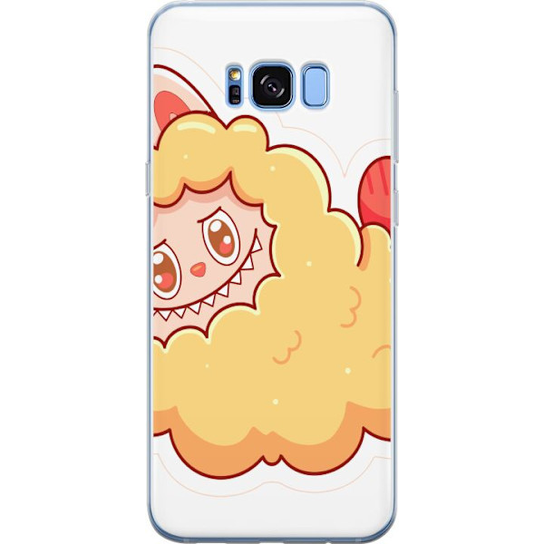 Samsung Galaxy S8 Gennemsigtig cover Labubu Vaskebjørn Pop Mart Figur Samlerobjekt Sød Design Populært Motiv Kunstlegetøj Kreativ Figurserie