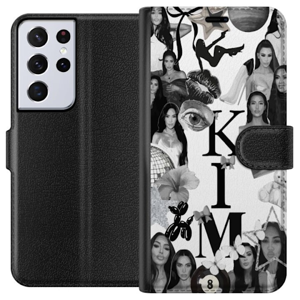 Samsung Galaxy S21 Ultra 5G Tegnebogsetui Kim Kardashian – Aesthetic Look 2025