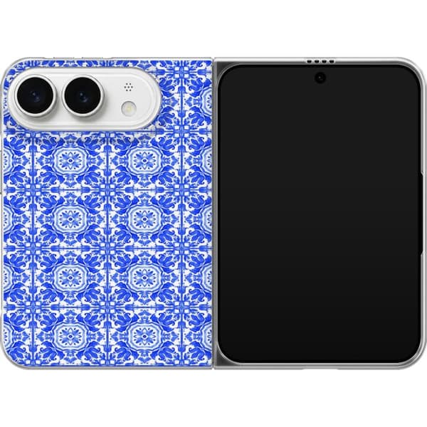Kompatibel Mobilcover til Apple iPhone Duo Blå mosaik blå