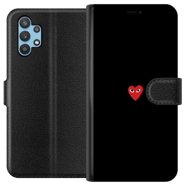 Samsung Galaxy A32 5G Plånboksfodral Heart
