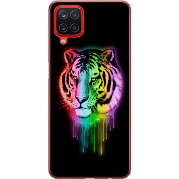 Samsung Galaxy A12 Deksel / Mobildeksel - Neon Tiger