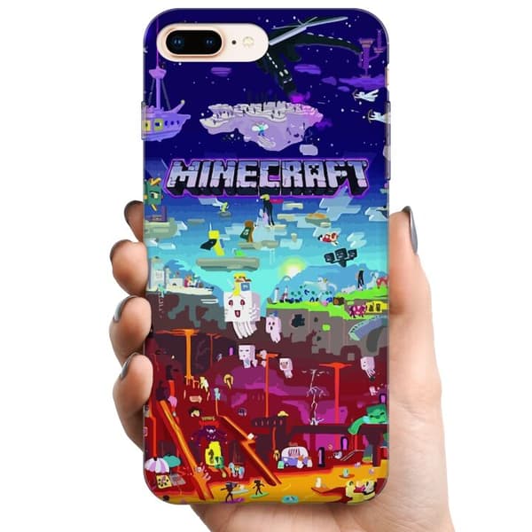 Kompatibel Mobilcover til Apple iPhone 7 Plus MineCraft