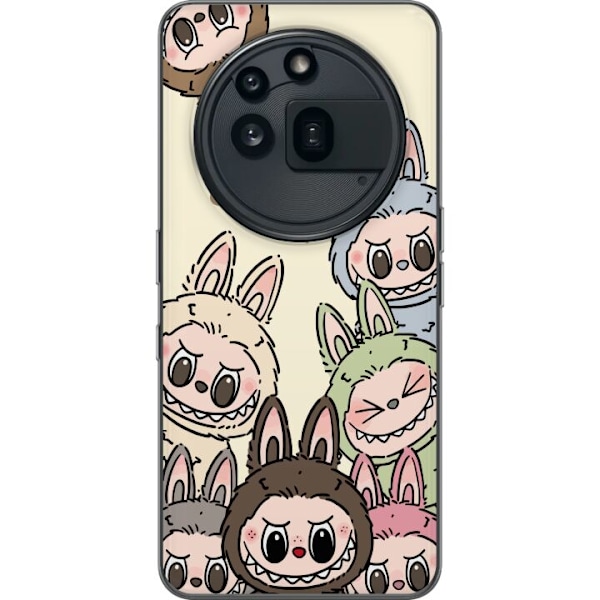 Nothing Phone (3a) Pro Genomskinligt Skal Labubu Pastel Collec