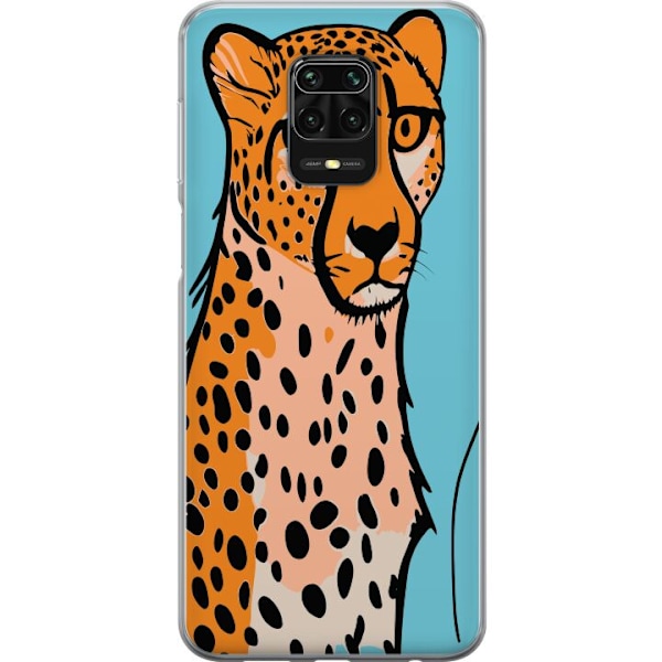 Xiaomi Redmi Note 9S Gennemsigtig cover Overrasket Leopard