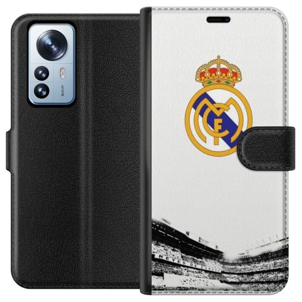 Kompatibelt Plånboksfodral till Xiaomi 12 Pro Real Madrid CF