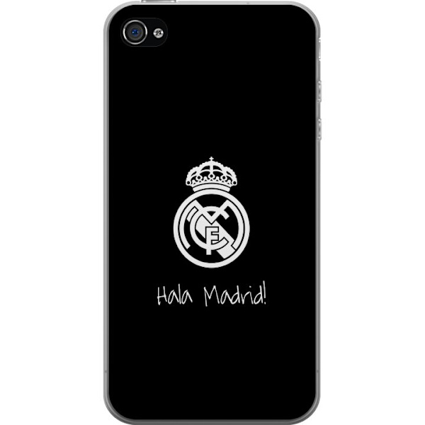 Apple iPhone 4s Läpinäkyvä kuori Real Madrid Emblem Jalkapallo Ylpeys Valkoinen Kulta Seuramerkki Mestarit La Liga Fanit Ikoninen Urheilu