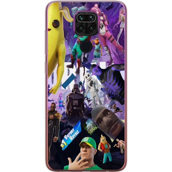 Xiaomi Redmi Note 9 Läpinäkyvä kuori Fortnite