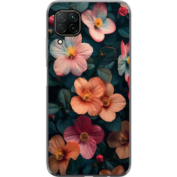 Huawei P40 lite Gennemsigtig cover Blomster