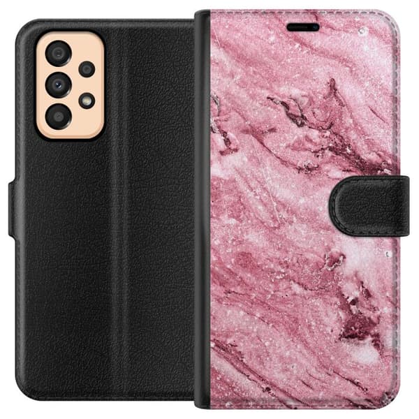 Kompatibelt Plånboksfodral till Samsung Galaxy A33 5G Glitter Marble