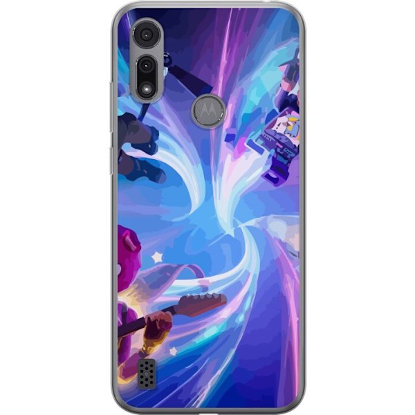 Motorola Moto E6i Gennemsigtig cover Fortnite