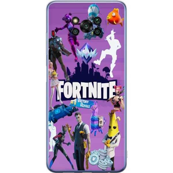 Xiaomi Poco X3 Pro Gjennomsiktig deksel Fortnite