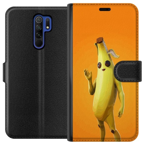 Xiaomi Redmi 9 Plånboksfodral Fortnite - Peely