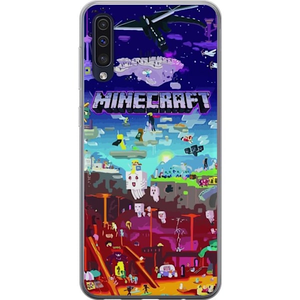 Samsung Galaxy A50 Genomskinligt Skal Minecraft