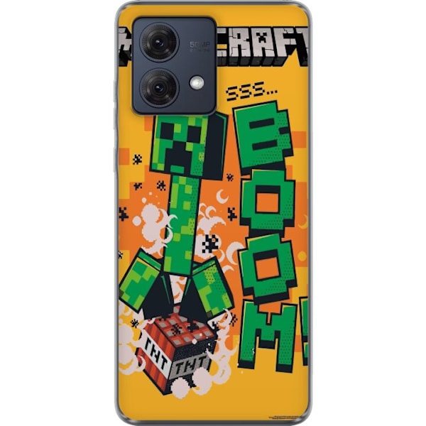 Motorola Moto G84 Läpinäkyvä kuori Minecraft Boom