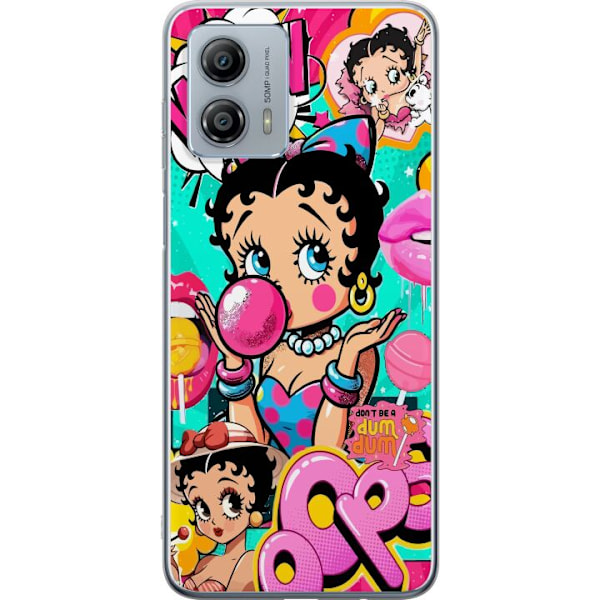 Motorola Moto G53 Läpinäkyvä kuori Betty Boop