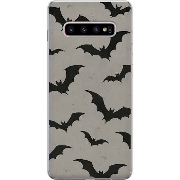 Samsung Galaxy S10+ Läpinäkyvä kuori Flutterprint