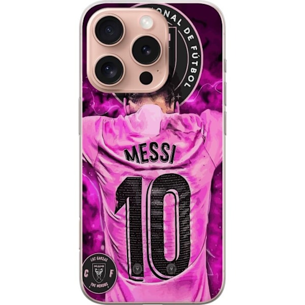 Apple iPhone 16 Pro Läpinäkyvä kuori Lionel Messi (Inter Mi