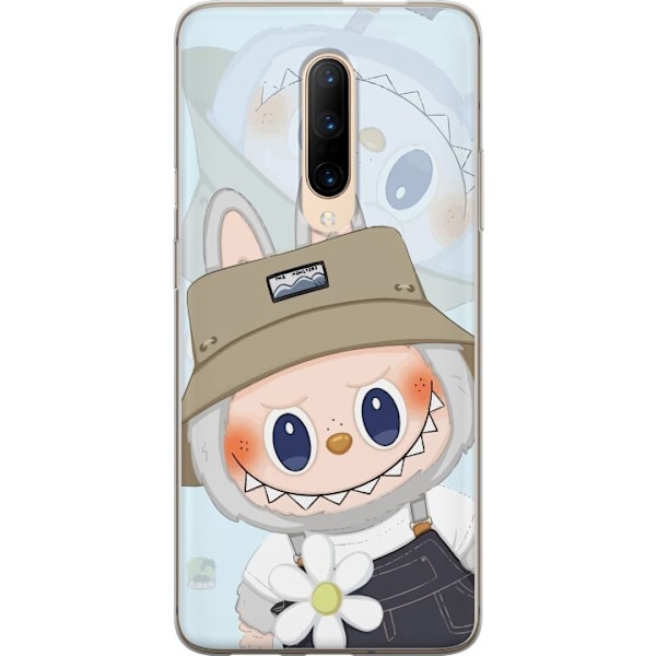 OnePlus 7 Pro Läpinäkyvä kuori Labubu hattuineen - Pop Mart -hahmo Mr. Butcher retrotyylillä ja luonteella