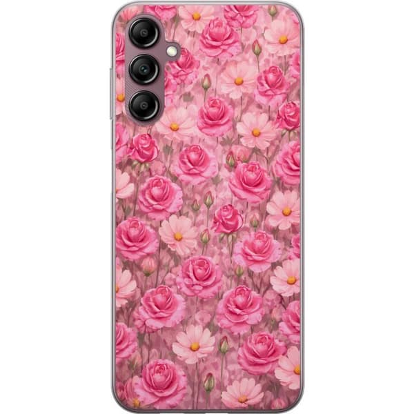 Kompatibelt Mobildeksel til Samsung Galaxy A14 5G Kronbladdrøm Pudderrosa