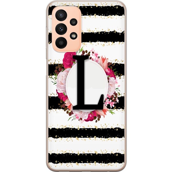 Samsung Galaxy A23 5G Gennemsigtig cover Bogstavet L