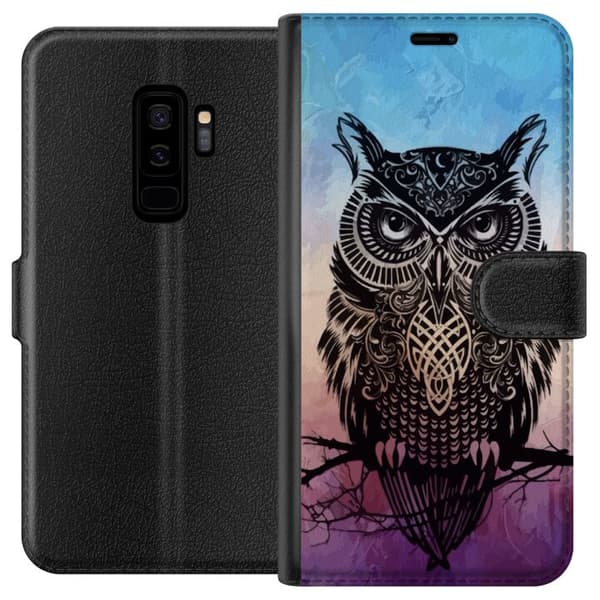 Kompatibel Tegnebogsetui til Samsung Galaxy S9+ Ugle