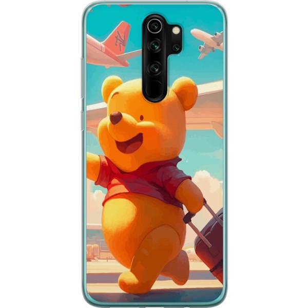 Xiaomi Redmi Note 8 Pro  Genomskinligt Skal Nalle Puh Reser