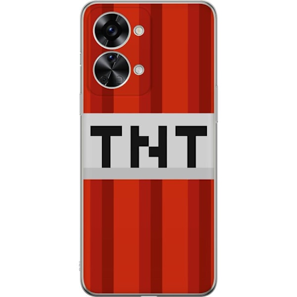 OnePlus Nord 2T Läpinäkyvä kuori Minecraft TNT